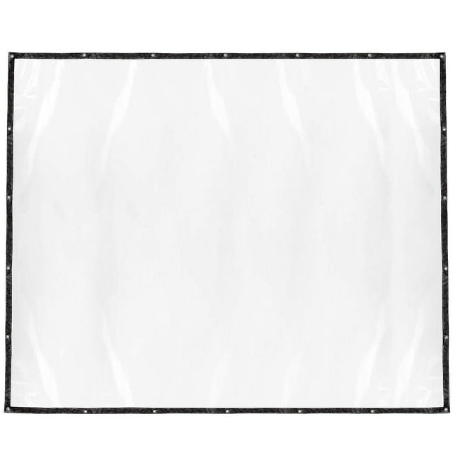 Bâche Imperméable Transparente avec Œillets pour Plantes de Patio