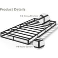 thumbnail image 4 of Box Spring Twin, 5 Inch High Metal Twin Box Spring, Heavy Duty Mattress Foundation with Fabric Cover, Easy Assembly, Quiet Noise Free, Non Slip, Black, 4 of 7