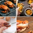 thumbnail image 3 of 8 Pcs Lobster Crackers and Picks Set, Crab Leg Cracker Tools, Stainless Steel Seafood Crackers & Forks Nut Cracker Set for Eating Stake Support, 3 of 6
