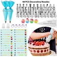 thumbnail image 3 of Mistaha Complete 216-Piece Cake Decorating Kit with Rotating Turntable, Piping Bags, Tips, Spatulas, Muffin Cups, Flower Nail, Scissors, and More, 3 of 7