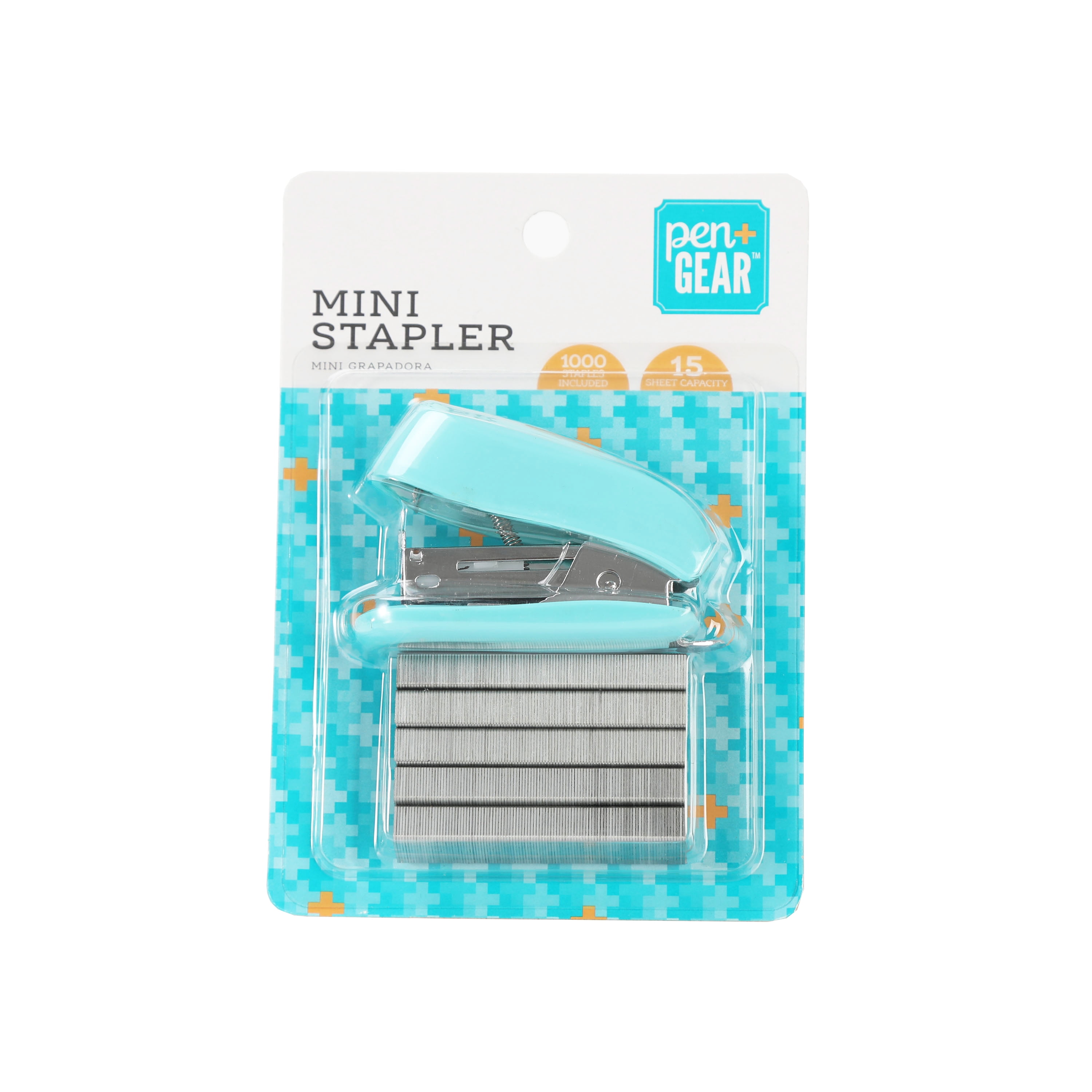 Pen + Gear Mini Stapler with 1000 Staples, Light Green