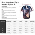 thumbnail image 3 of KLL Men's Hawaiian Shirt Short Sleeve Button Down Beach Shirts-Urban Style Colorful Dragon, 3 of 5
