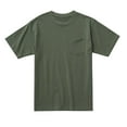 thumbnail image 7 of Cotton T-Shirts Short Sleeve Basic Tees Mens Crew Neck Casual Summer Tops with Chest Pocket Soft Plain Tshirts (2XL, Green), 7 of 7