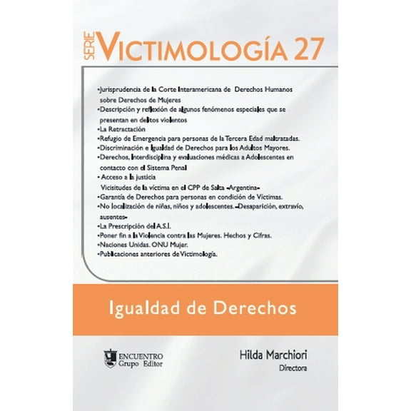 VictimologÃ­a 27. Igualdad de derechos, (Paperback)