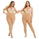 thumbnail image 1 of G&Y 2 Pares de Medias Semiopacas para Mujer - Pantimedias Superiores de Control 80D de Talla Grande, Nude 4XL, 1 of 7