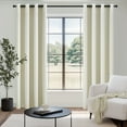 thumbnail image 3 of Top Finel Grommet Top Blackout Curtains, Cream, 52" x 96", 2 Panels, 3 of 16