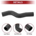thumbnail image 4 of Manguera del radiador Unique Bargains para Honda Civic 1.8L 2012-2015 No.19501R1AA01 Goma Negra 1 Pcs, 4 of 7