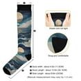 thumbnail image 3 of FORMRS Womens Knee High Socks Casual Long Thick Travel Daily Wear, 1 Pair, Rolling Waves, 3 of 6