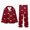 Wine, variant on NOLDARES Matching Family Plaid Pajamas Set for Christmas, Long Sleeve with Pants Plaid Sleepwear Loungewear for Holiday Wear(Wine,C:3-4 Years)