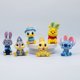 thumbnail image 2 of Treingi 2024 6 piezas/set Anime dibujos animados Winnie Pooh Stitch Judy Rabbit lindo Lilo Pvc figura de acción modelo muñeca juguetes niños regalo de Navidad, 2 of 4
