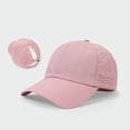 thumbnail image 6 of Yuanlong Unisex Baseball Cap Breathable Mesh Ponytail Hat Curved Brim Solid Outdoor Sports Sun Hat, 6 of 6