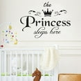 thumbnail image 4 of Openpig The Princess Sleeps Here Wall Decal Vinyl Sticker for Kids Baby Girls Bedroom Decoration Nursery Home Decor Mural Design, 4 of 4