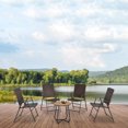 thumbnail image 2 of Outsunny Outdoor Wicker Dining Chair Rattan Foldable Chair Set of 4 Brown, 2 of 10