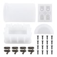 thumbnail image 2 of Neinkie 1 Set Silicone Epoxy Resin Storage Box Mold with Locks Screws Easy Clean Craft Tool Reusable DIY Treasure Chest Casting Mold Home Decoration, 2 of 9