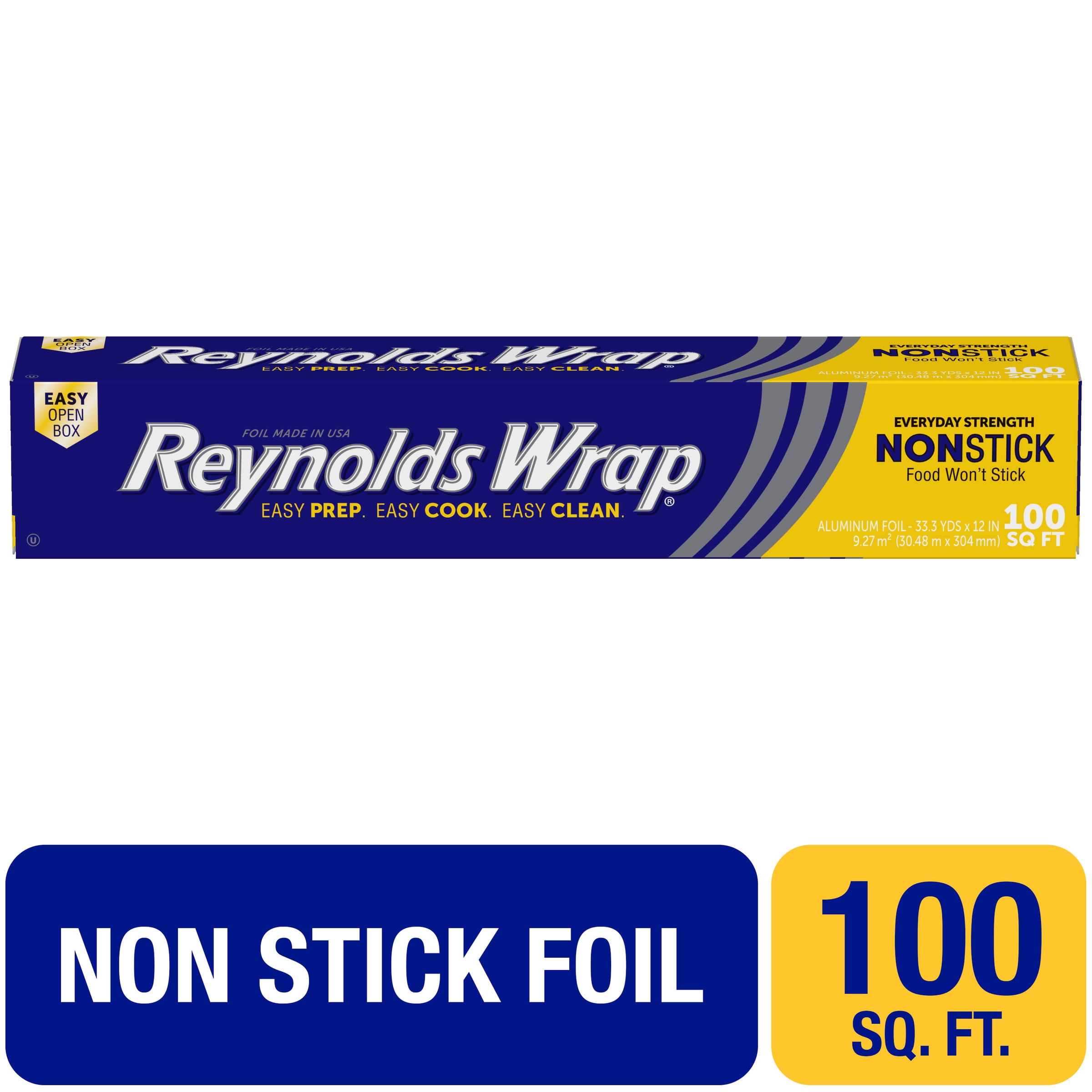 Reynolds Wrap Everyday Strength Non-Stick Aluminum Foil, 100 Square Feet