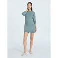 thumbnail image 2 of Scoop Women's Saddle Sweater Dress with Long Sleeves, Sizes XS-XXL, 2 of 4