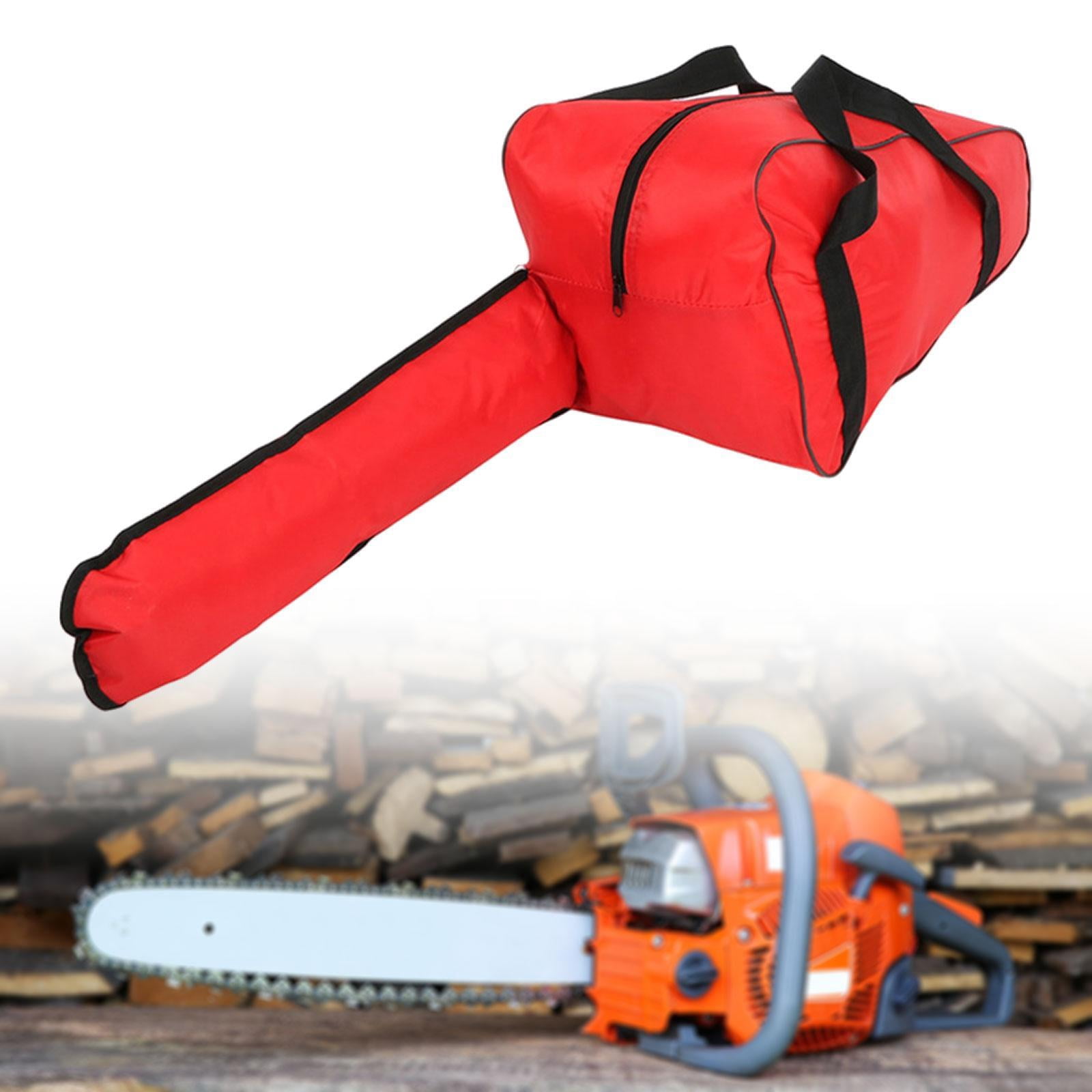 figatia Bag Saw Case Heavy Duty Full Protection with Handle Rainproof Garden Tool Holdall Bag for Travel Outdoor Red