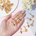 thumbnail image 3 of 1 box 40pcs 2 styles Bees Stitch Marker Bee Charms Bulk Honey Bee Charm Removable Lobster Clasp Locking Stitch Markers for Knitting Weaving Sewing Accessories Women Adults DIY Crafting, 3 of 9