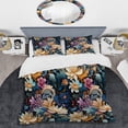 thumbnail image 2 of Designart "Paisley Garden Enchantment In Marble" Beige Marble Bedding Covert Set - Glam Bed Set With 1 Sham, 2 of 5