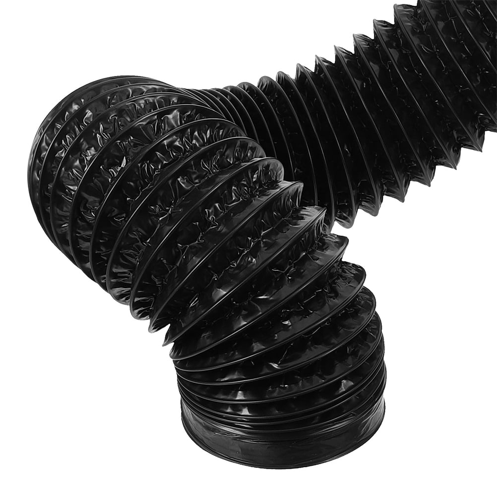 PAMINGONO Flexible Black Aluminum Dryer Vent Hose for Efficient Airflow and Use