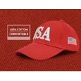 thumbnail image 7 of USA Baseball Cap Polo Style Adjustable Embroidered Dad Hat with American Flag for Men and Women, 7 of 7