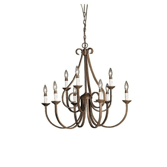 2031TZ-Kichler Lighting-Dover - 9 light Chandelier - with Transitional inspirations - 29 inches tall by 32 inches wide-Tannery Bronze Finish