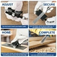 thumbnail image 2 of Chisel Sharpening Kit - Honing Guide & 5 Sharpening Stones, Adjustable Chisel Sharpener Jig for Woodworking Tool, 2 of 7