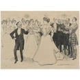 thumbnail image 2 of Charles Dana Gibson 18x14 Black Ornate Wood Framed Double Matted Museum Art Print Titled - The Education of Mr. Pipp. Xxxiv, on the Occasion of Mr. Pipp's Birthday, a Ball is Given at C, 2 of 5