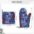 thumbnail image 4 of Kll Abstract Colorful Butterflies Oven Gloves And Pot Holders Grill Gloves - Oven Gloves And Pot Holders, Non-Slip Cooking Gloves With Recycled Pads, 4 of 9