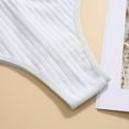 thumbnail image 6 of LYEAA 100% Cotton Underwear for Women Thong Low Rise Cool Bikini Breathable Comfort Solid Cute Daily Panties Seamless Fashionable Underpants White XL, 6 of 9