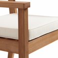 thumbnail image 3 of Linon Carenen Outdoor Dining Arm Chair - Natural/Antique White, 3 of 6