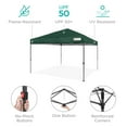 thumbnail image 6 of Best Choice Products 8x8ft Easy Setup Pop Up Canopy w/ 1-Button Setup, Wheeled Case, 4 Weight Bags - Dark Green, 6 of 10