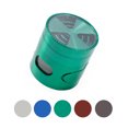 thumbnail image 4 of Hierba gruesa sale de hojas de sal de saleadora 4 capas Vanilla Pimienta Trituradora Molino de especias Herramienta de filtro de molienda con bandeja de recolección Gadget Green Inevent HA011039-04, 4 of 6