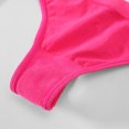 thumbnail image 4 of COMVALUE Sexy Lace Thongs Breathable Seamless Underwear for Women Comfortable V-waisted Soft Panty 1 Pack (Hot Pink, L), 4 of 7