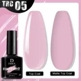 thumbnail image 1 of UV Soak Off Semi Permanent Glitter Nude Pink Base Coat Gel For Nail Extensions 8ml, 1 of 10