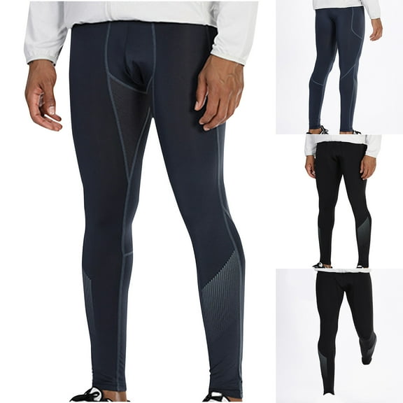 Miluxas Men's Compression Pants Running Leggings,Workout Gym Football Tights Athletic Cool Dry Sports Yoga Base Layer Pants Dark Gray