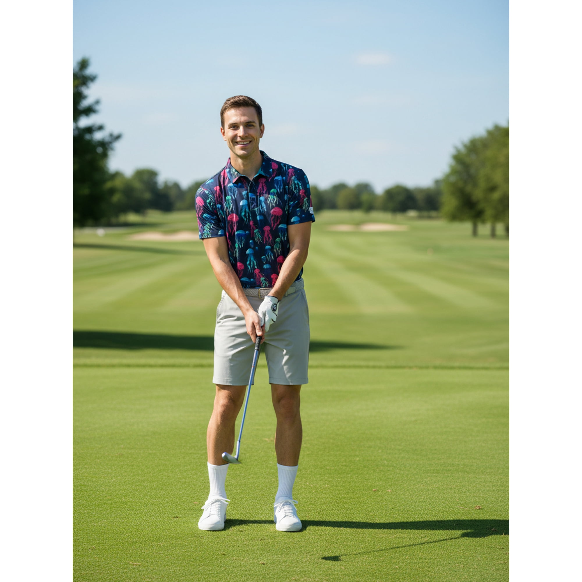 Birdie Bound Men's and Men's Big & Tall Novelty Golf Polos, Sizes XS-4XLT