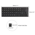 thumbnail image 2 of Etiquetas de teclado en portugués para PC, pegatinas de teclado con fondo negro y letras blancas, 3 piezas, 2 of 3