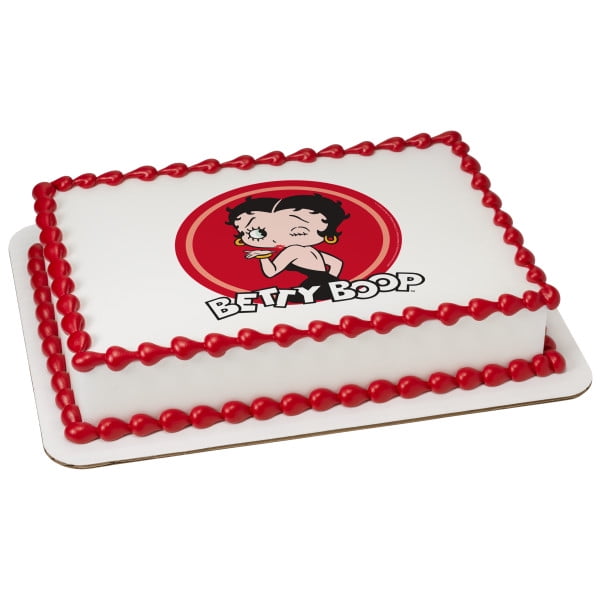 Betty Boop Kiss Wink 1 4 Sheet Image Cake Topper Edible Birthday