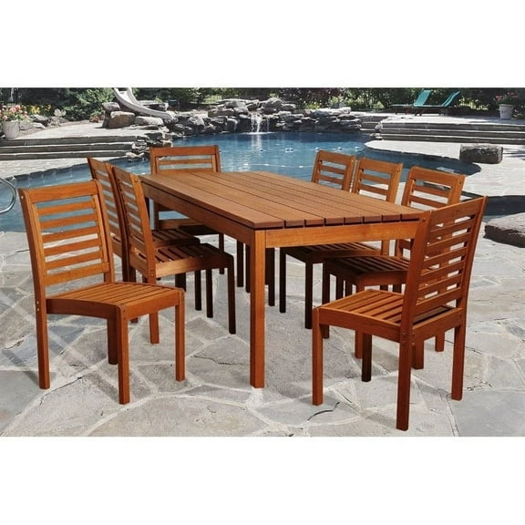 International Home Amazonia 9 Piece Patio Dining Set