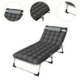 thumbnail image 6 of Wswqop Folding Bed with Mattress for Adults Single Bed Camping Cot Practical Portable 176cmx56cmx28cm, 6 of 9