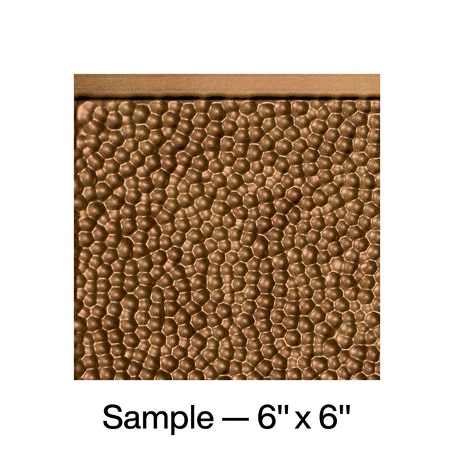 FASÄDE Hammered Decorative Vinyl Backsplash Panel in Antique Bronze (6X6 Inch Sample)