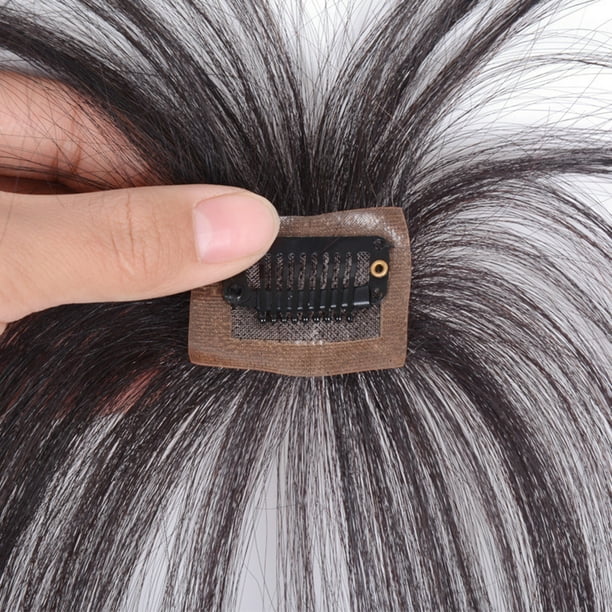 Bangs Hair Clip Lifelike Refine Facial Contour 3D Real Human Hair Bangs Dark Brown Walmart