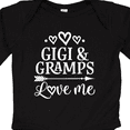 thumbnail image 4 of Inktastic Gigi and Gramps Love Me Girls Valentine Grandchild Girls Long Sleeve Baby Bodysuit, 4 of 5