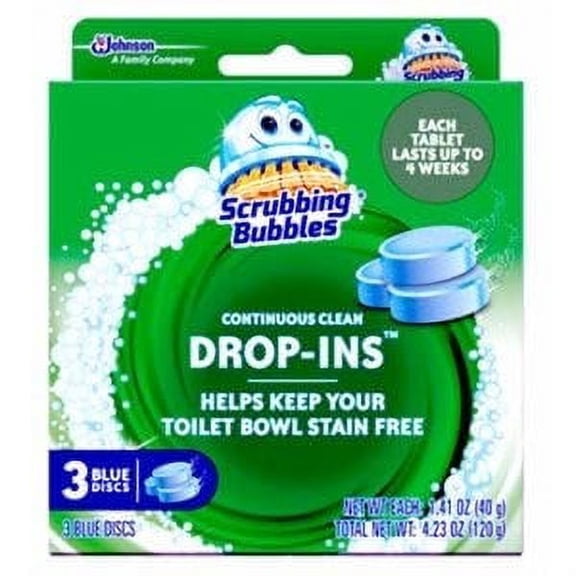 Scrubbing Bubbles 70480 3 Pack - 3.4 oz. Blue, Vanish Drop In