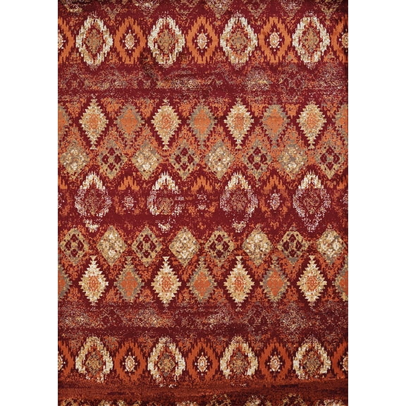 United Weavers Bridges Area Rug 3001-00536 San Paula Crimson 9' 10" x 13' 2" Rectangle