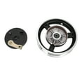 thumbnail image 2 of 10in Wheel Rim, Universal Fit Strong Load Capacity High Strength Electric Motorcycle Wheel Rim with Drum Brake for 10X3.0 10X2.5 Tires, 2 of 7