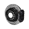 thumbnail image 5 of WILWOOD FRONT 14 SUPERLITE & REAR 12 DYNALITE BIG BRAKE COMBO WITH FREE BRAKE LINES & FLUID, BLACK, DRILLED, For 1962-1972 DODGE & PLYMOUTH W/2.36 OFFSET UNIDIRECTIONAL MOUNT & SNAP RING, 5 of 9