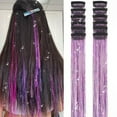 thumbnail image 7 of Hair Tinsel Clip In,Glitter Hair Tinsel Extensions,19.69 Inch Glitter Clip In Hair Extensions,Colorful Glitter Clip In Hair Tinsel Extensions,Hair Accessories Party Kit For Women Girls,(F,19.69 in), 7 of 7