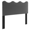 thumbnail image 2 of Modway Athena Performance Velvet Twin Headboard in Charcoal, 2 of 9